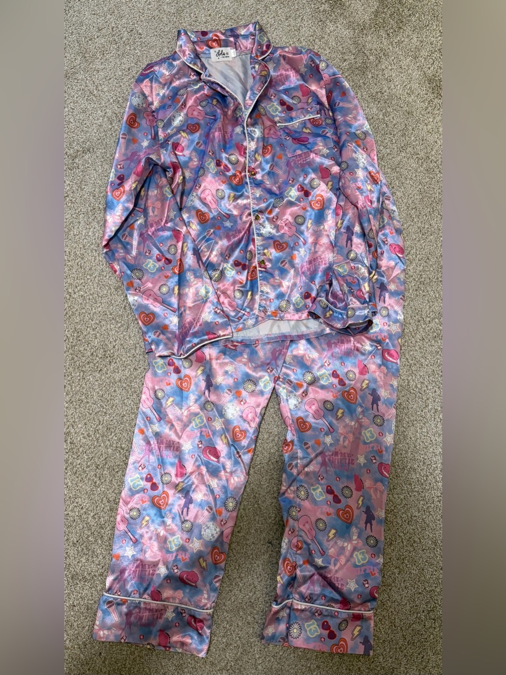 Lola + The Boys In My Swiftie Era Satin Pajama Set